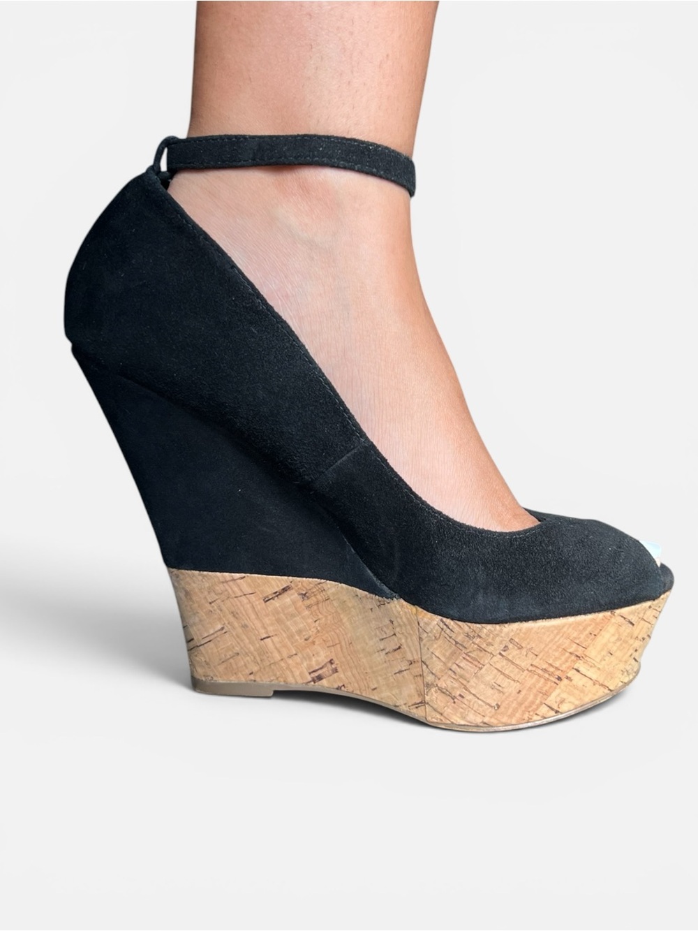 Steve Madden Cork Wedge Ankle Heel